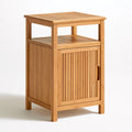 Meuble de rangement en bambou, coloris brun clair