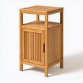 Meuble de rangement en bambou, coloris brun clair